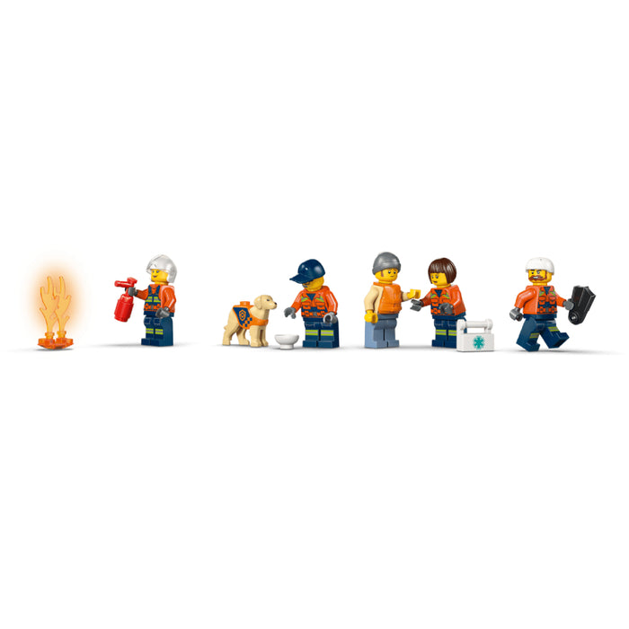 Lego City - Set Barca de salvare si elicopter ale Pazei de Coasta (60504)