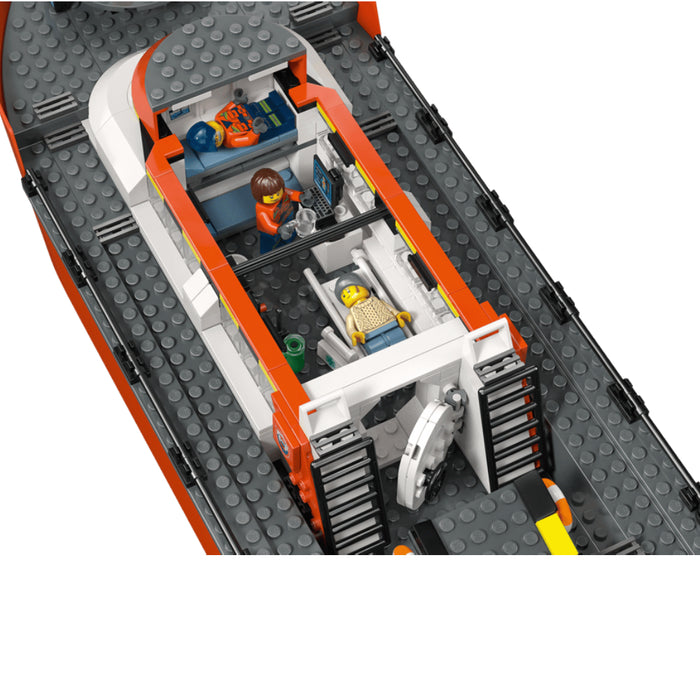 Lego City - Set Barca de salvare si elicopter ale Pazei de Coasta (60504)