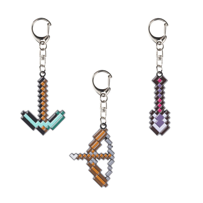 Set 3 Brelocuri Minecraft - Version A (Shovel, Bow, Pickaxe)