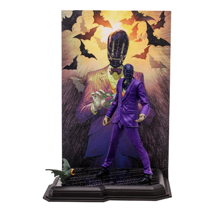 Figurina Articulata Batman & The Joker - The Deadly Duo DC Multiverse The Joker (Gold Label) 18 cm DESIGILATA