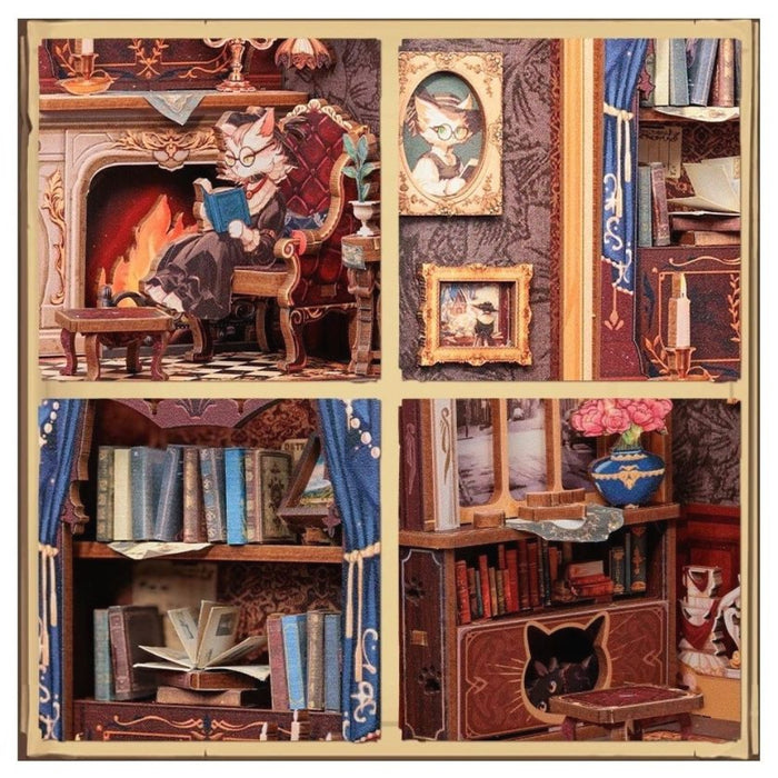 Set de Constructie CuteBee - Book Nook - Count Cat's Study