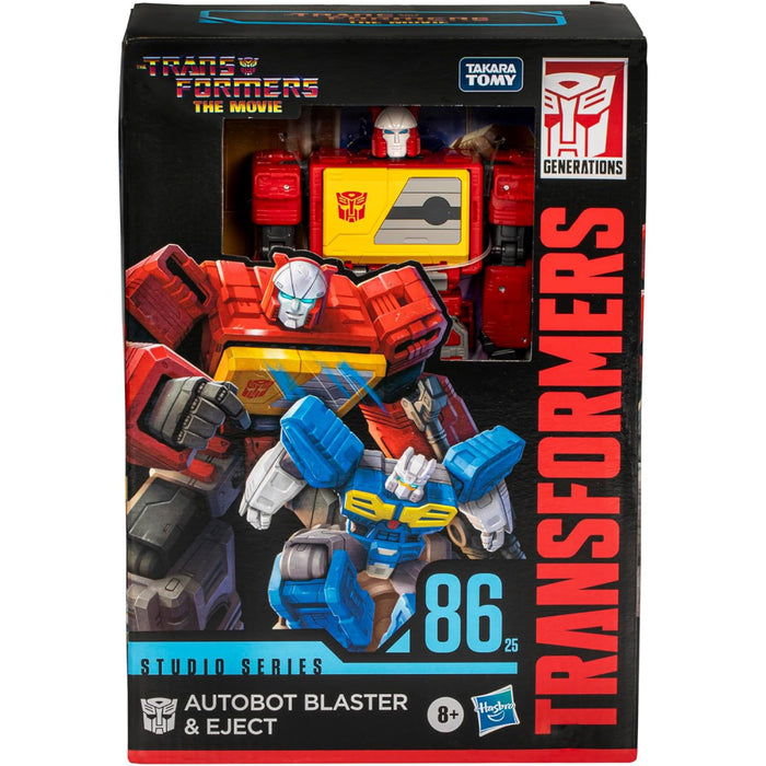 Set 2 Figurine Articulate Transformers Studio Series Voyager - Transformers The Movie 86-25 - Autobot Blaster &  Eject
