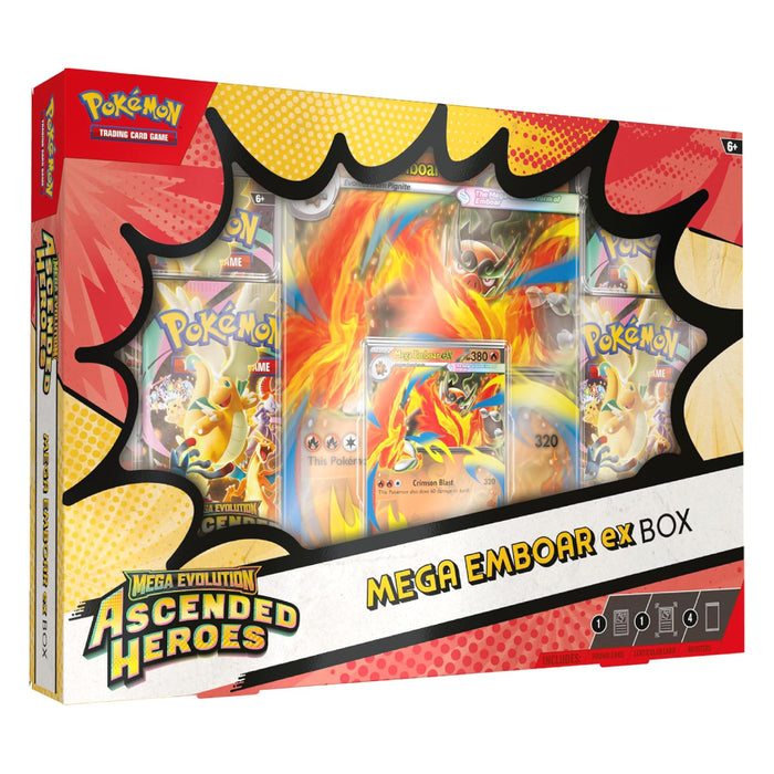 Pokemon TCG - Mega Evolution - Ascended Heroes ex Box - Mega Emboar