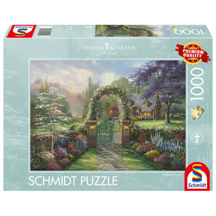 Puzzle Thomas Kinkade - Hummingbird Cottage, 1000 piese