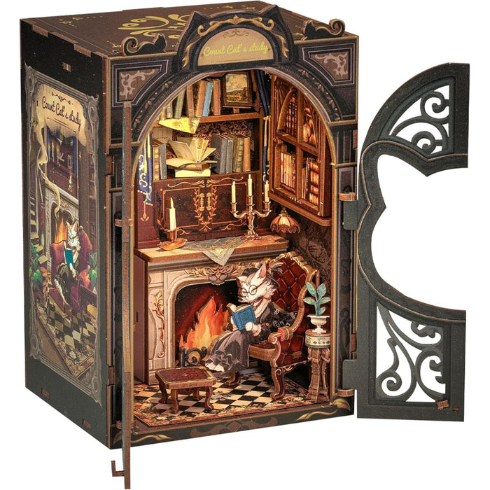 Set de Constructie CuteBee - Book Nook - Count Cat's Study