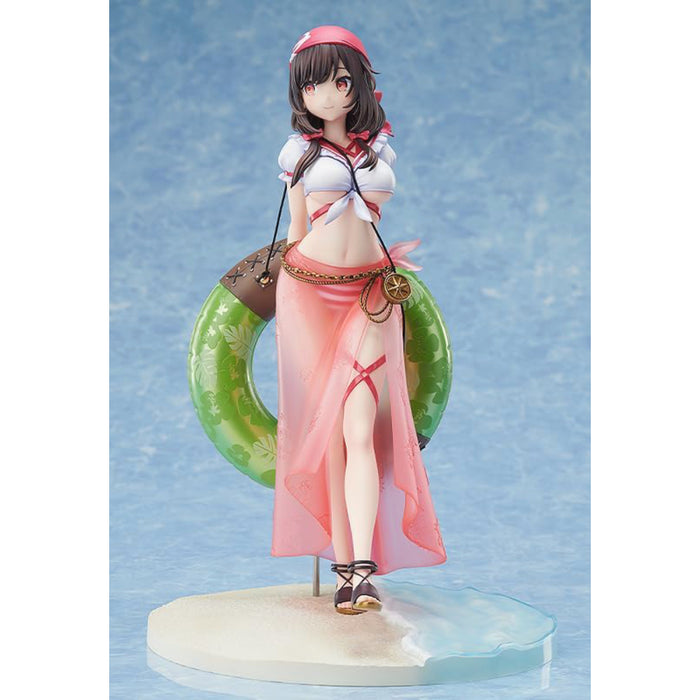 Figurina Kono Subarashii Sekai ni Shukufuku wo! 1/7 - Yunyun Light Novel Cosplay On The Beach Ver 25 cm