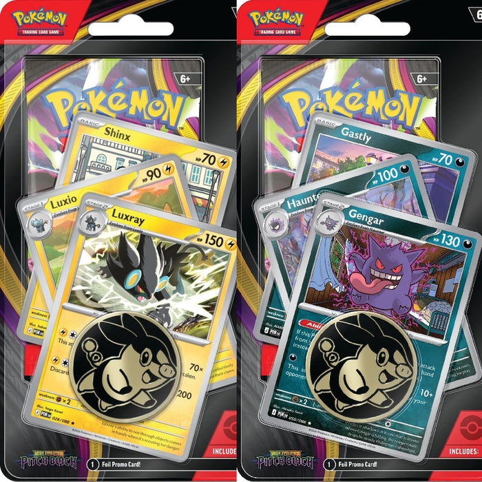Precomanda Pokemon TCG - ME05 - Pitch Black - Premium Checklane Blister (set de 2)
