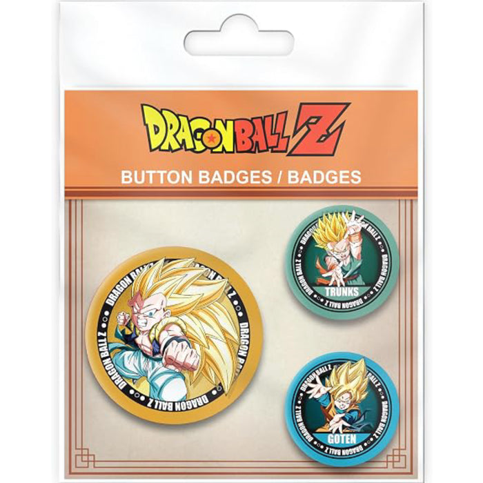 Set Insigne Dragon Ball - DBZ/Trunks, Goten & Gotrunks