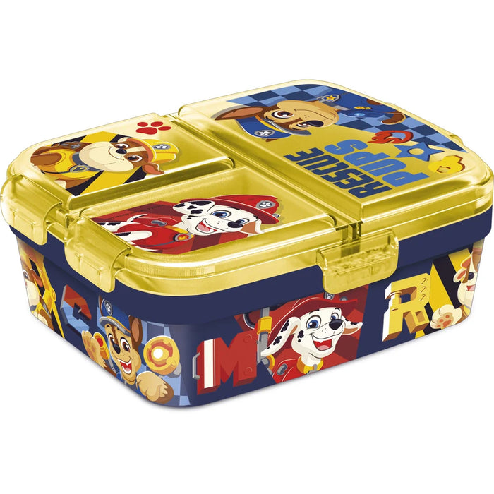 Cutie alimentara sandwich Patrula Catelusilor, Boy Rescue Pups, 18 x 15 x 6,5 cm, galben