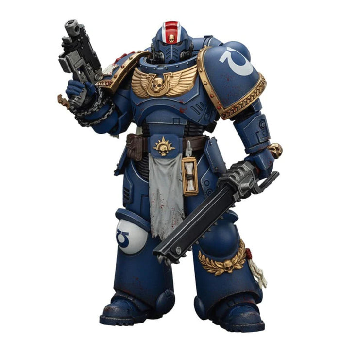 Figurina Articulata Warhammer 40k Space Marine 2 - Ultramarines Lieutenant Titus Collectors Edition 13 cm