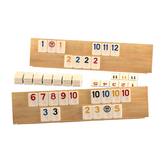 Remi Clasic, tabla lemn, cutie metal