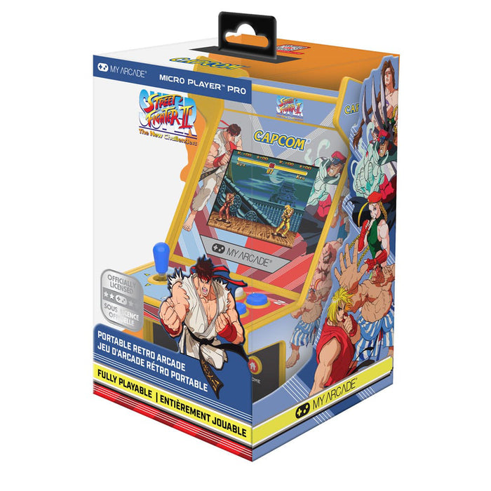 Consola portabila Retro Arcade Micro Player Pro 6.7 inch - Super Street Fighter II (2 Games In 1)