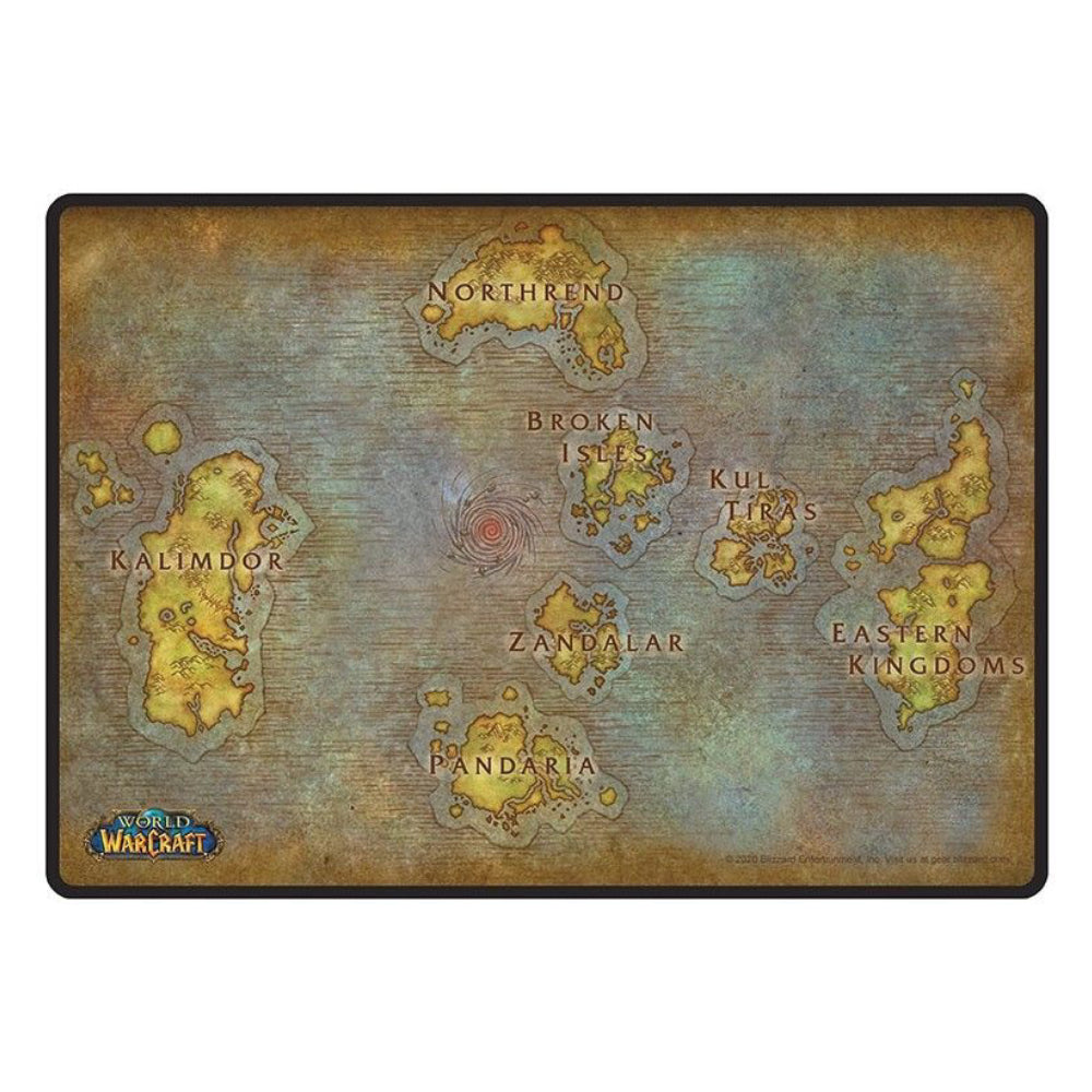 Mousepad Gaming World of Warcraft - Map — Red Goblin