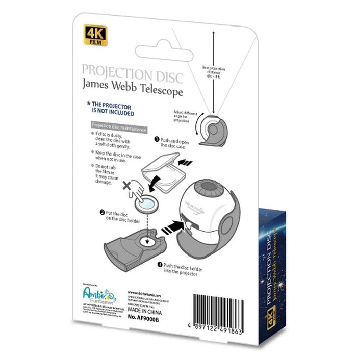 Set de 4 discuri de proiectie - Imagini Telescopul James Webb