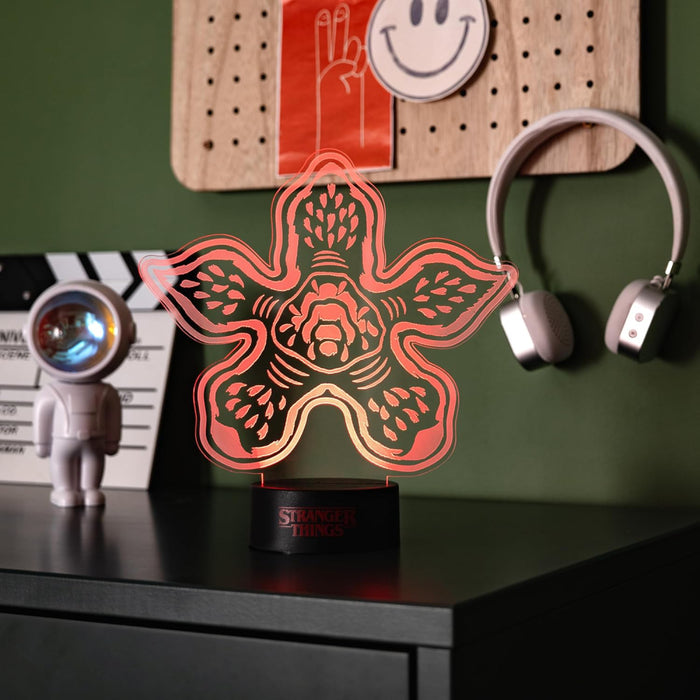 Lampa Laser Etched Stranger Things - Demogorgan
