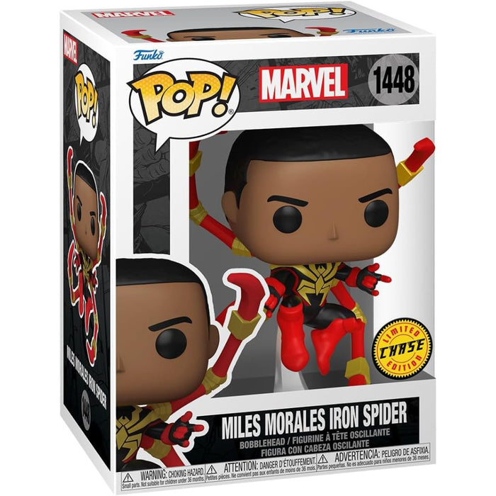 Figurina Funko Pop Marvel Spider-Man Comics - Miles Iron Spider (CHASE)