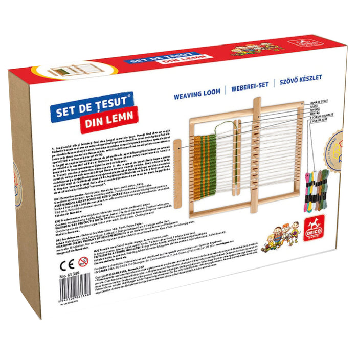 Jucarie educativa - Set de tesut, din lemn si accesorii incluse