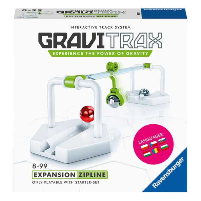 Joc de constructie Gravitrax Zipline, Tiroliana, set de accesorii, editie noua