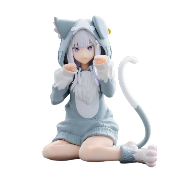 Figurina Re:Zero Starting Life in Another World Yumemirize PVC - Emilia Mofumofu Pack 11 cm
