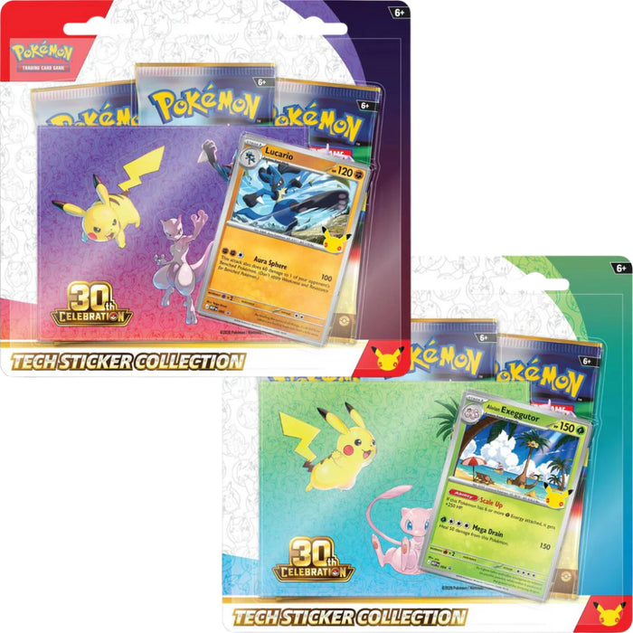 Precomanda Pokemon TCG - 30th Tech Sticker Collection (Set 2 Alolan Exeggutor & Lucario)