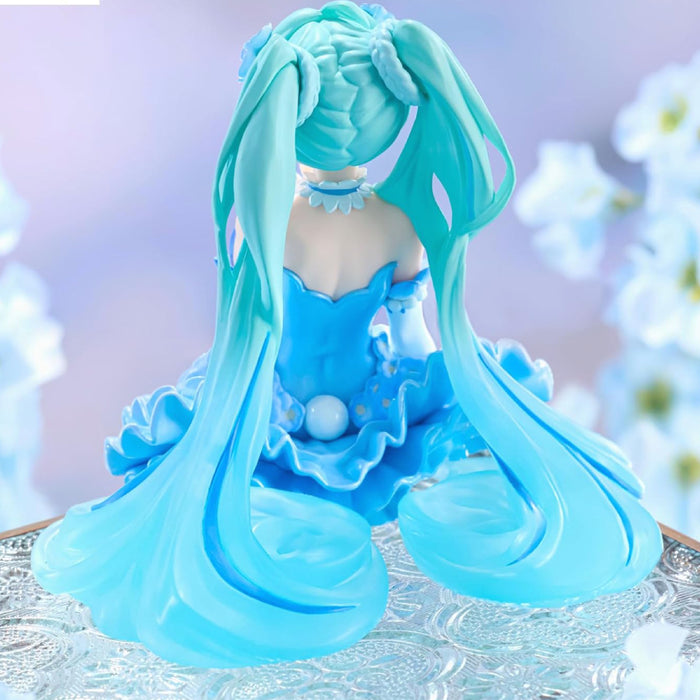 Figurina Hatsune Miku Noodle Stopper PVC Flower Fairy Nemophila Pail Blue Color Ver 15 cm