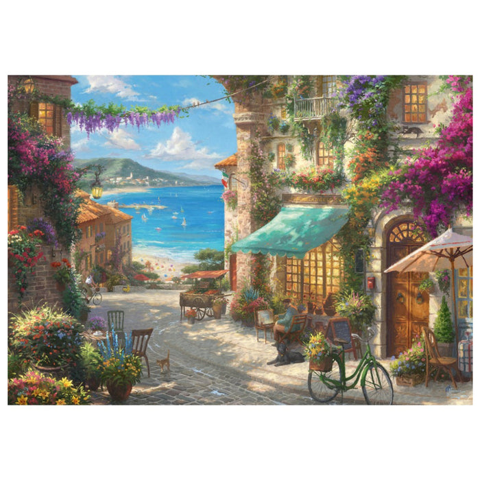 Puzzle Thomas Kinkade - Cafea pe Riviera Italiana, 1000 piese