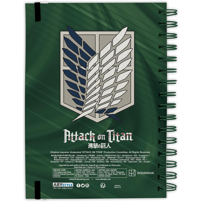 Notebook cu Sina A5 Attack on Titan - Levi