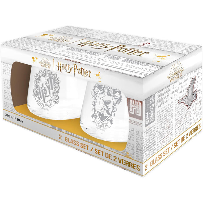Set 2 Pahare Harry Potter - Ravenclaw & Hufflepuff