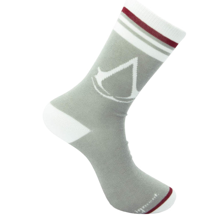 Sosete Assassin's Creed - Grey & White - Crest