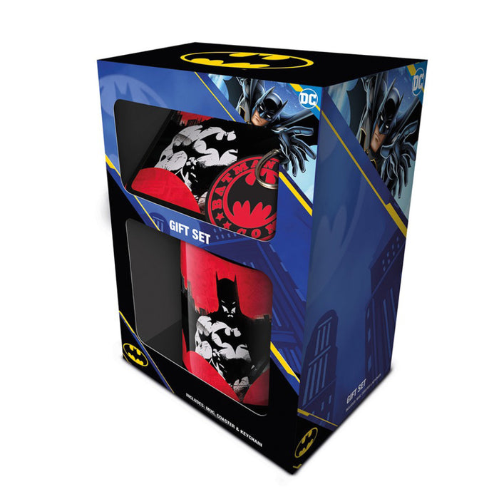 Set Cadou Batman Cana, Coaster si Breloc Red