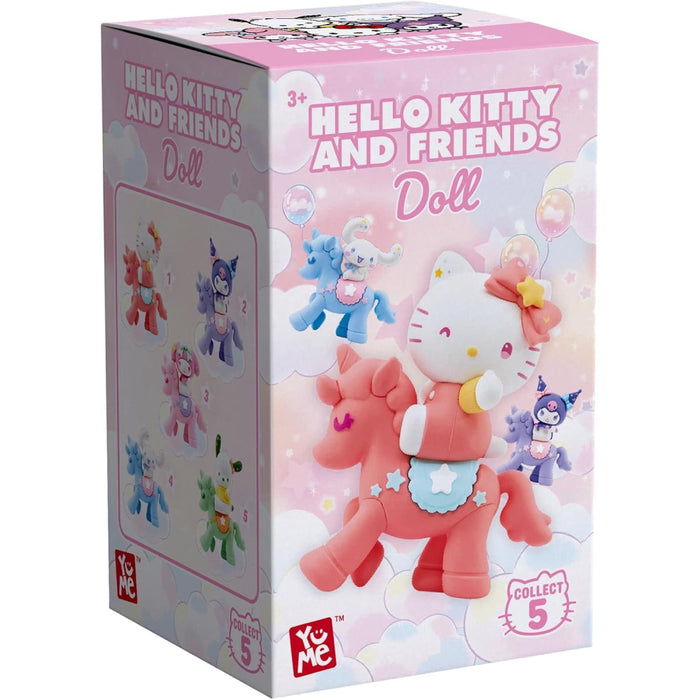 Figurina Yume Hello Kitty and Friends Doll - Unicorn Series 7 cm