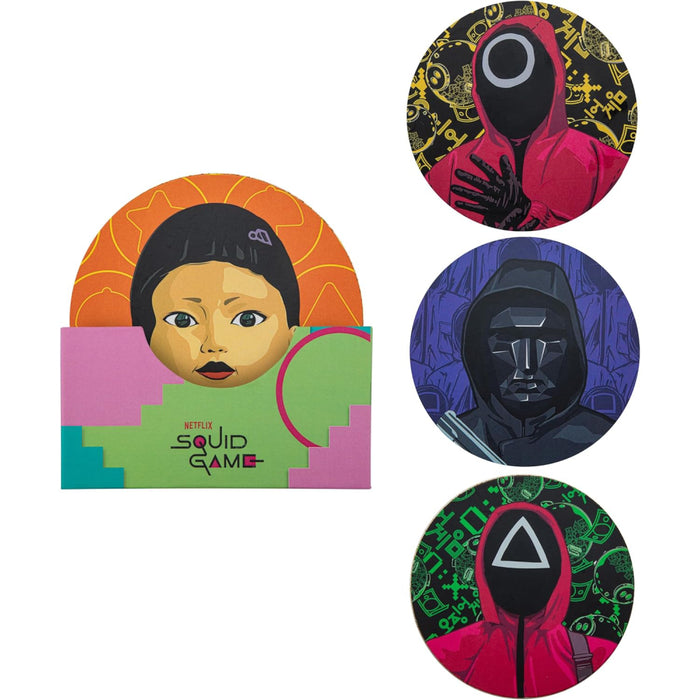 Set 4 Suporturi Pahare Squid Game