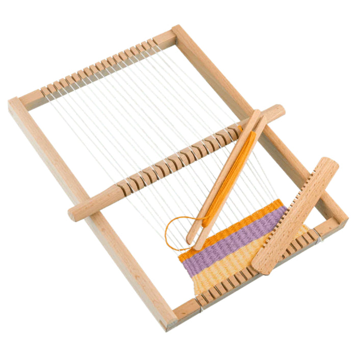 Jucarie educativa - Set de tesut, din lemn si accesorii incluse