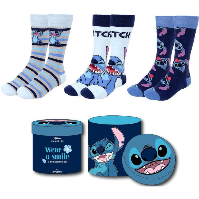Sosete 3-Pack Lilo & Stitch - Crazy Stitch 36-43