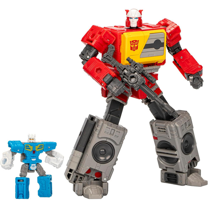 Set 2 Figurine Articulate Transformers Studio Series Voyager - Transformers The Movie 86-25 - Autobot Blaster &  Eject