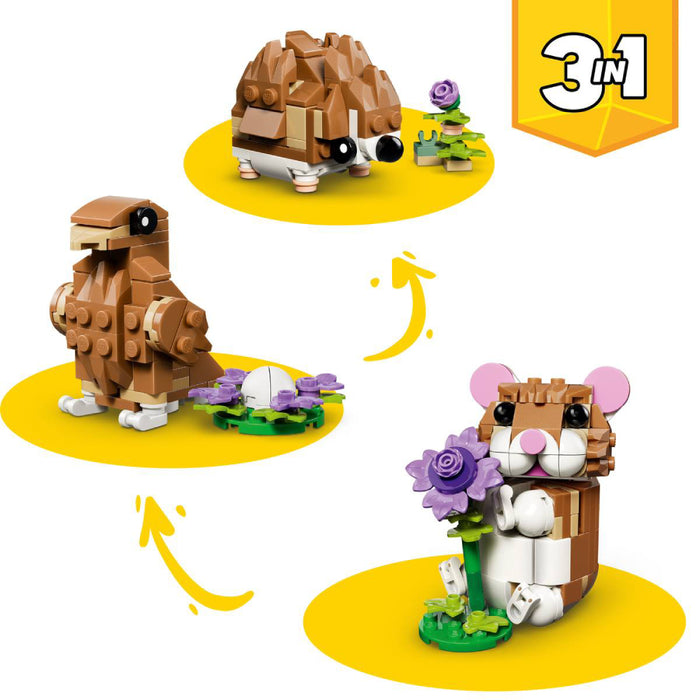 Lego Creator 3 in 1 - Hamster adorabil cu o floare (31376)