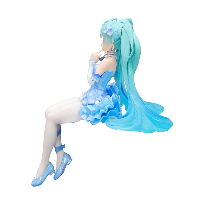 Figurina Hatsune Miku Noodle Stopper PVC Flower Fairy Nemophila Pail Blue Color Ver 15 cm