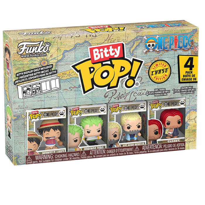 Set 4 Mini Figurine Funko Bitty POP One Piece - Luffy 2,5 cm