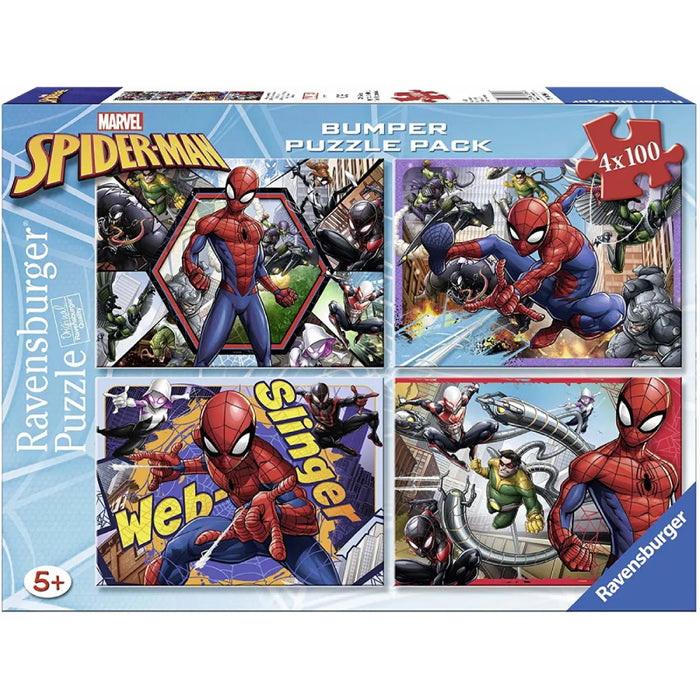 Puzzle Bumper Pack - Marvel Spider-Man 4x100