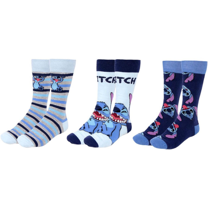 Sosete 3-Pack Lilo & Stitch - Crazy Stitch 36-43