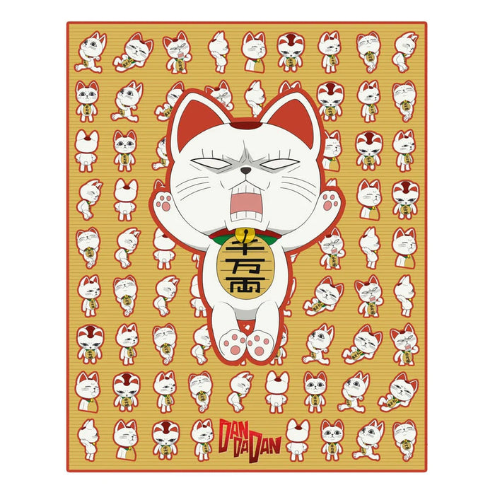 Patura Fleece Dan Da Dan - Turbo Granny, Maneki-neko - 120x153 cm
