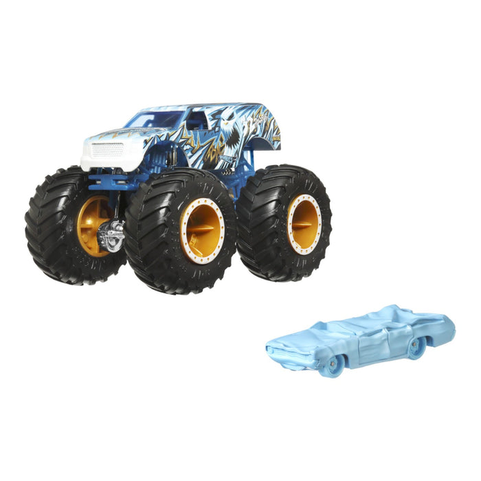 Set 2 Masini Hot Wheels - Monster Truck si Masinuta Metalica 32 Degrees