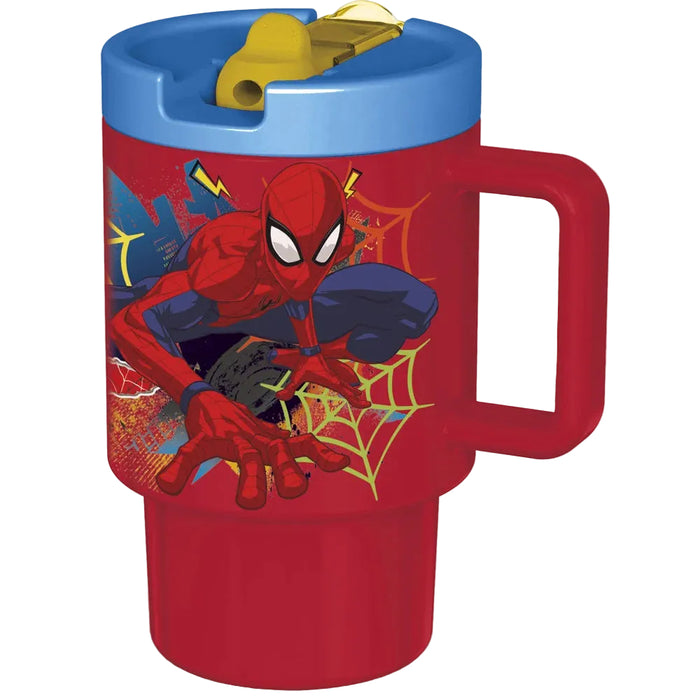 Cana cu maner Spider-Man, 530 ml, potrivit pentru microunde, rosu