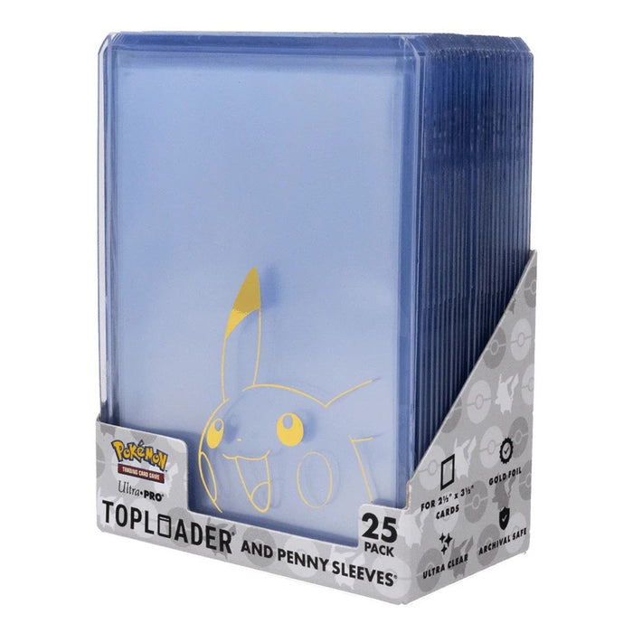 UP - Pikachu Toploader And Penny Sleeves Combo Pack For The Pokemon Trading Card Game (25 bucati)