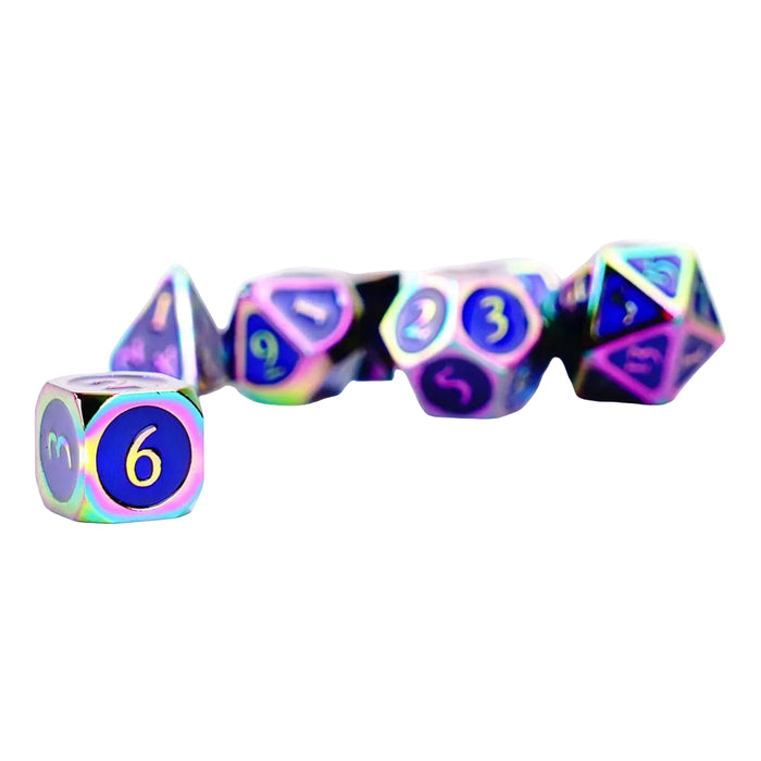 Set 7 Zaruri FanRoll - Rainbow with Blue Enamel