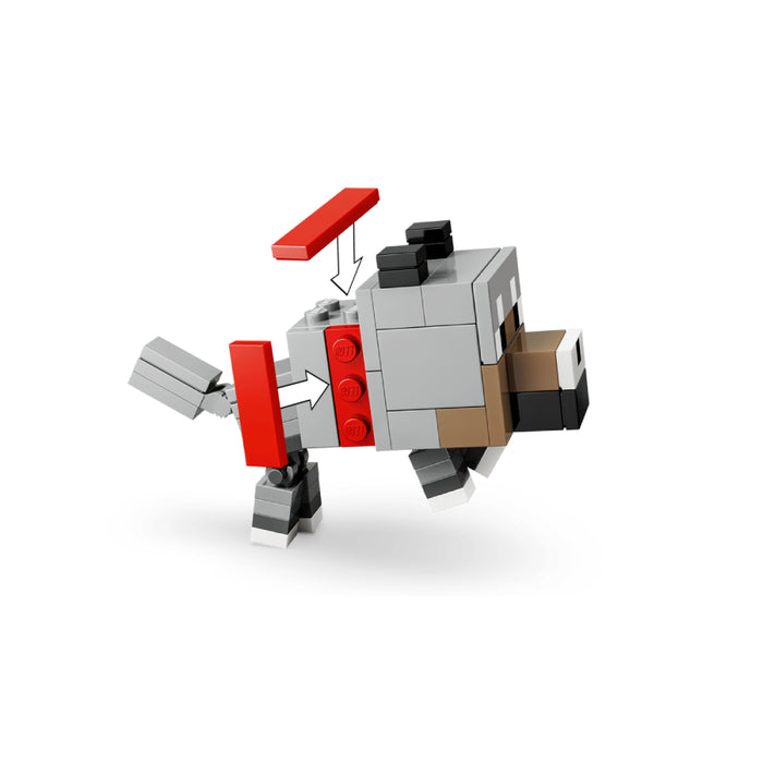Lego Minecraft - Atac in desert cu un jocheu de gaini (21592)