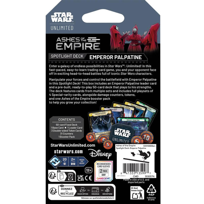 Star Wars Unlimited - Ashes of the Empire - Emperor Palpatine Deck