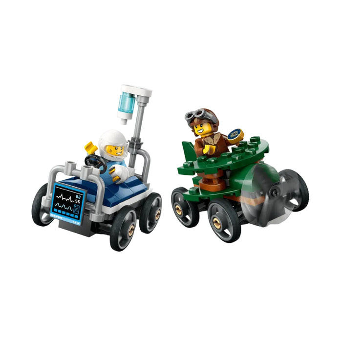 Lego City - Pachet de curse Avion vs. pat de spital (60459)
