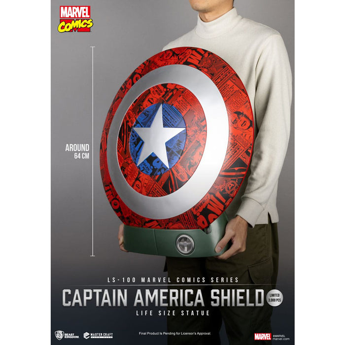 Precomanda Replica Life Size Marvel Comics PVC - Captain America Shield 64 cm