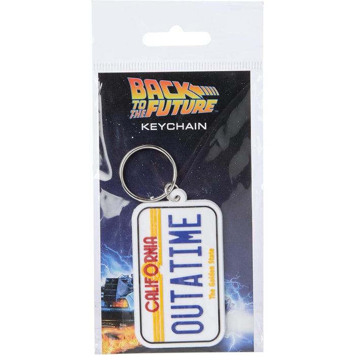 Breloc de cauciuc Back to the Future - License Plate 6 cm